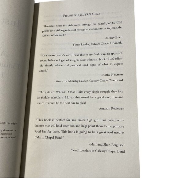 Just Us Girls II Bible Study On Finding Confidence In Middle School Hannah Dugga - Picture 4 of 8